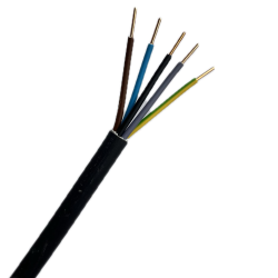 Kbel pevn CYKY-J 5x1,5 pvc ierny (100m)