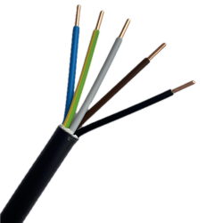 Kbel pevn CYKY-J 5x2,5 pvc ierny (100m)