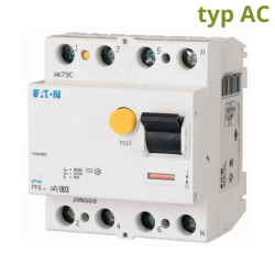 Chr�ni� pr�dov� PF6 286504 25A/4P/30mA typ AC 6kA