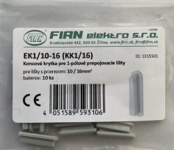 Kryt koncov KK1/10-16 pre 1-plov prepojovacie lity