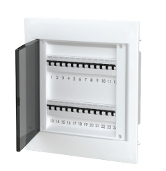 Rozvodnica pod omietku 24 modulov� prieh�adn� dvere IP40, PE+N