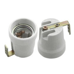 Obj�mka keramick� E27 s plie�kom HLDR-E27-F (CP800F-E27)