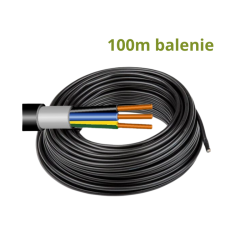 K�bel pevn� CYKY-J 3x2,5 pvc �ierny (100m)