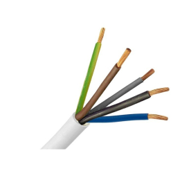 Kbel ohybn CYSY 5x1,5 H05VV-F pvc biely