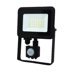 LED reflektor 4000K 20W/1700lm + senzor IP65 - SOLAS - ELW-138