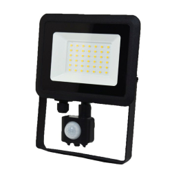 LED reflektor 4000K 30W/2550lm + senzor IP65 - SOLAS - ELW-139