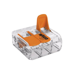 Svorka krabicov� 221-413 WAGO 3x0,2-4,0mm2 3-p�lov� p��kov� prieh�adn�