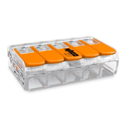 Svorka krabicov� 221-415 WAGO 5x0,5-4,0mm2 5-p�lov� p��kov� prieh�adn�